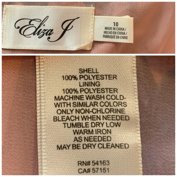 Eliza J Pink Blue Floral Hi Low Flowy Wrap Maxi Dress Sleeveless Women's Size 10 - Picture 9 of 10